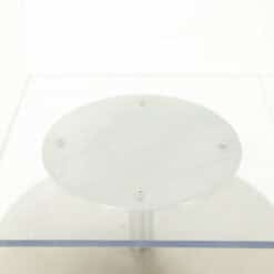 Vintage Plexiglass Column Bookcases - Bottom Shelf Detail - Styylish