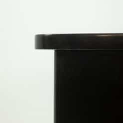 Art Deco Kidney-Shaped Desk in Black Lacquered Wood - Side Corner Detail - Styylish