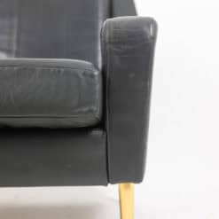 Airborne. Pair of green leather armchairs. 1950s. - Image 8