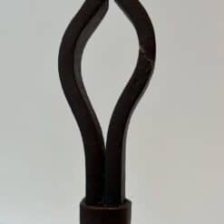 French Modernist Wrought Iron Andirons - Image 9