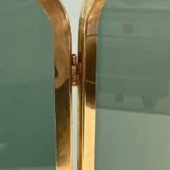 French Tinted Glass Fireplace Screen - Hinge Detail - Styylish