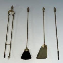 French Neoclassical Brass Fireplace Companion Set - Tools Alone - Styylish