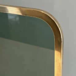 French Green Glass Fireplace Screen - Corner Detail Two - Styylish