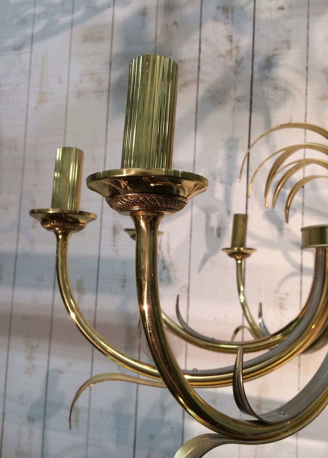 French Pineapple Chandelier in the Style of Maison Charles, 1970s - Image 9