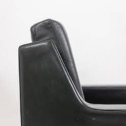 Airborne. Pair of green leather armchairs. 1950s. - Image 9