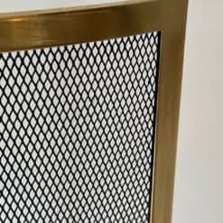 French Curved Brass Fireplace Screen - Corner Detail - Styylish