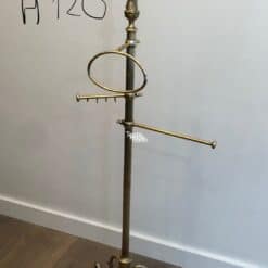 French Brass Towel Rack in Neoclassical Style - With Dimensions - Styylish