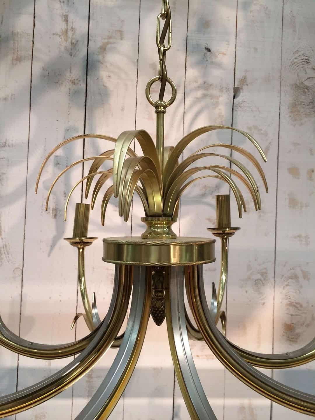 French Pineapple Chandelier in the Style of Maison Charles, 1970s - Image 10
