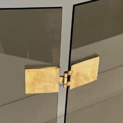 French Smoked Glass Fireplace Screen - Hinge Detail Four - Styylish