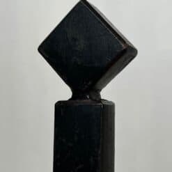 French Modernist Black Iron Andirons - Image 10