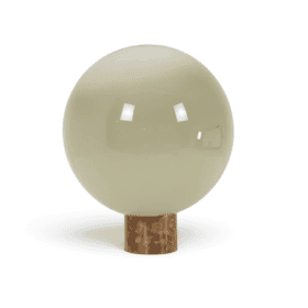 Italian Opaline Glass and Bronze Table Lamp