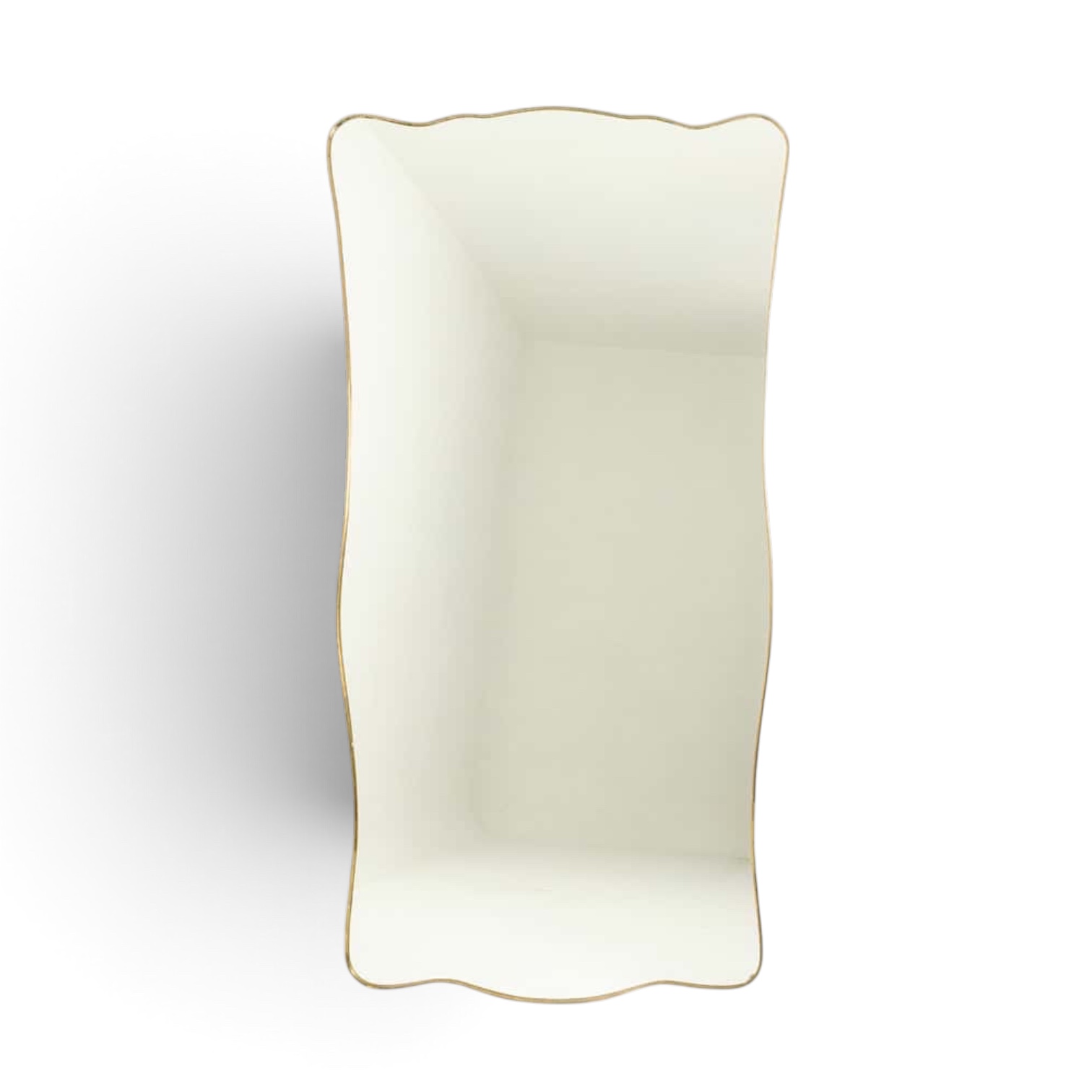 Gio Ponti Style Gilded Brass Mirror - Styylish