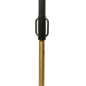 Italian Adjustable Coat Rack in Black Lacquered Metal and Brass
