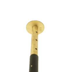 Adjustable-Height Coat Rack with Brass Hooks - Adjustable Base Detail - Stylish