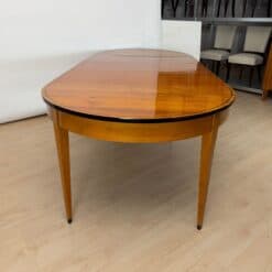 Oval Biedermeier Expandable Dining Table, Cherry, South Germany, circa 1880 - Image 11
