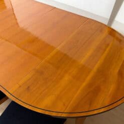 Oval Biedermeier Expandable Dining Table, Cherry, South Germany, circa 1880 - Image 15
