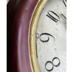 Antique Swedish Mora Clock- details of dial- Styylish