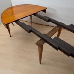 Oval Biedermeier Expandable Dining Table, Cherry, South Germany, circa 1880 - Image 4