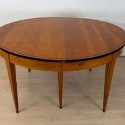 Oval Biedermeier Expandable Dining Table, Cherry, South Germany, circa 1880 - Image 5