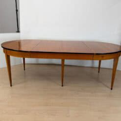 Oval Biedermeier Expandable Dining Table, Cherry, South Germany, circa 1880 - Image 6