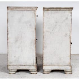 Pair of Swedish Gustavian Style Painted Cabinets, circa 1850