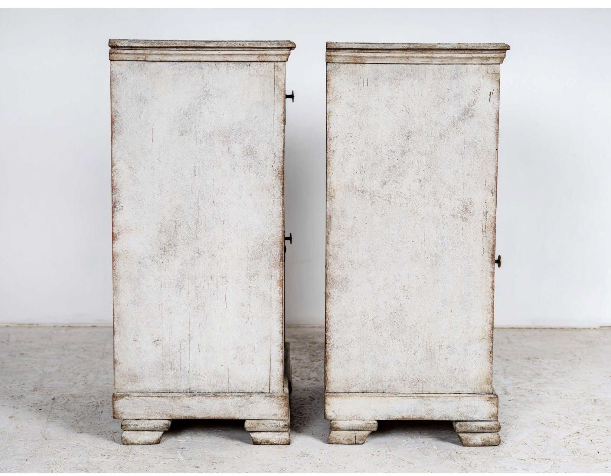 Pair of Swedish Gustavian Style Painted Cabinets, circa 1850 - Image 2