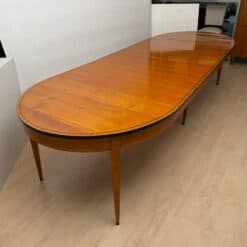 Oval Biedermeier Expandable Dining Table, Cherry, South Germany, circa 1880 - Image 10