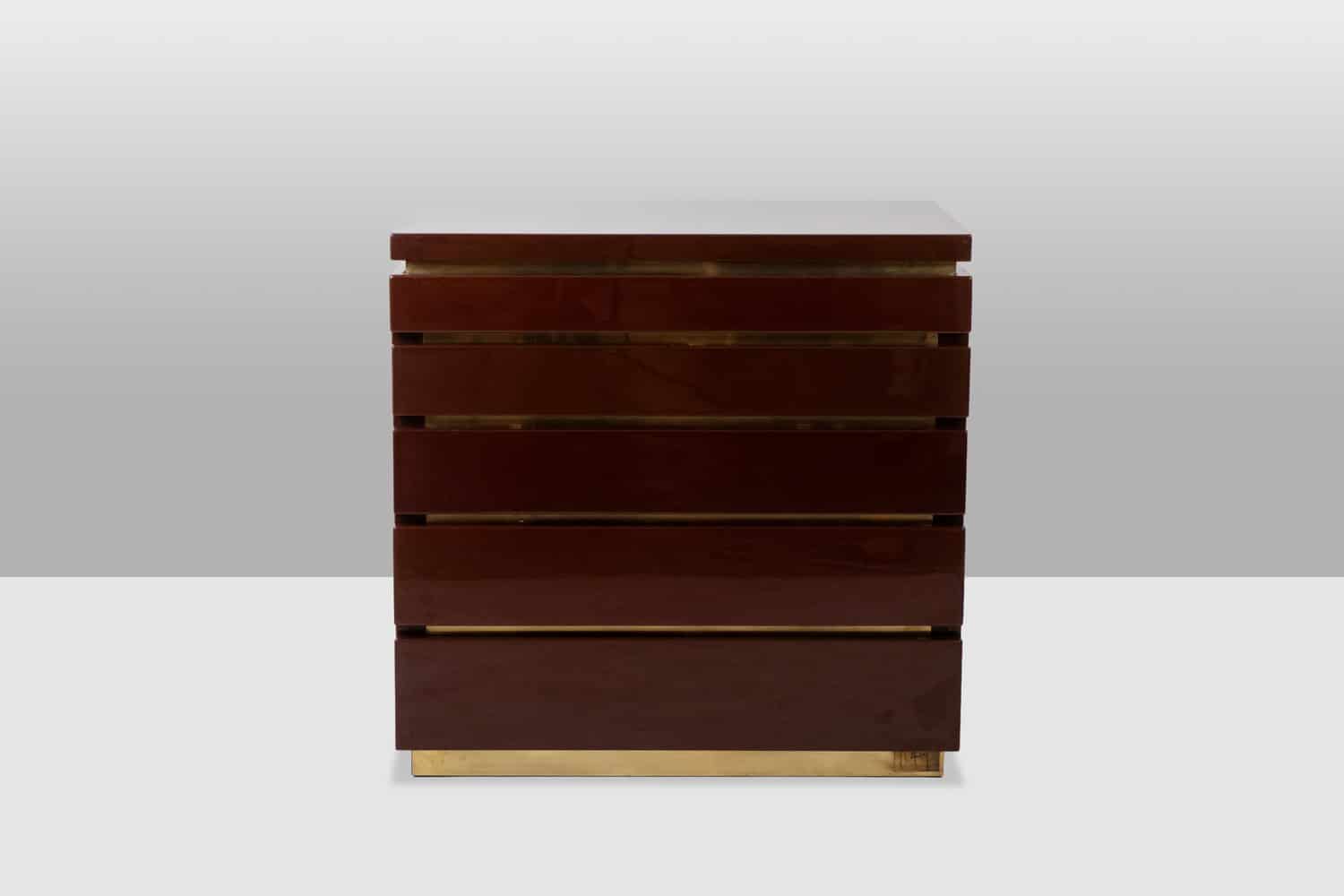 Jean-Claude Mahey Lacquered Chest of Drawers - Image 2