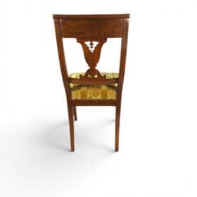 Set of Four Biedermeier Walnut Chairs, 1820