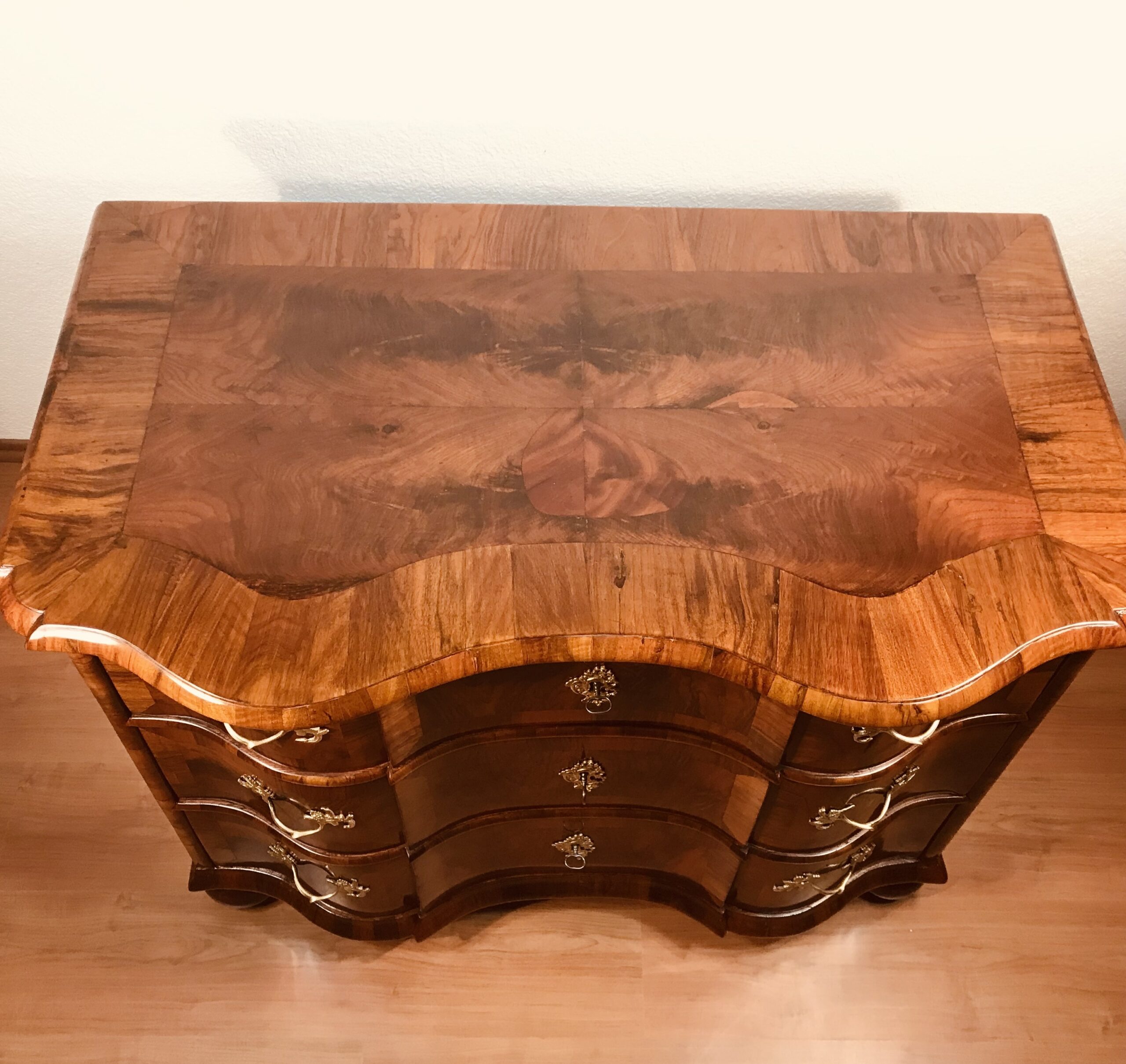 German Baroque Chest of Drawers Walnut, Germany 1750 - Image 6
