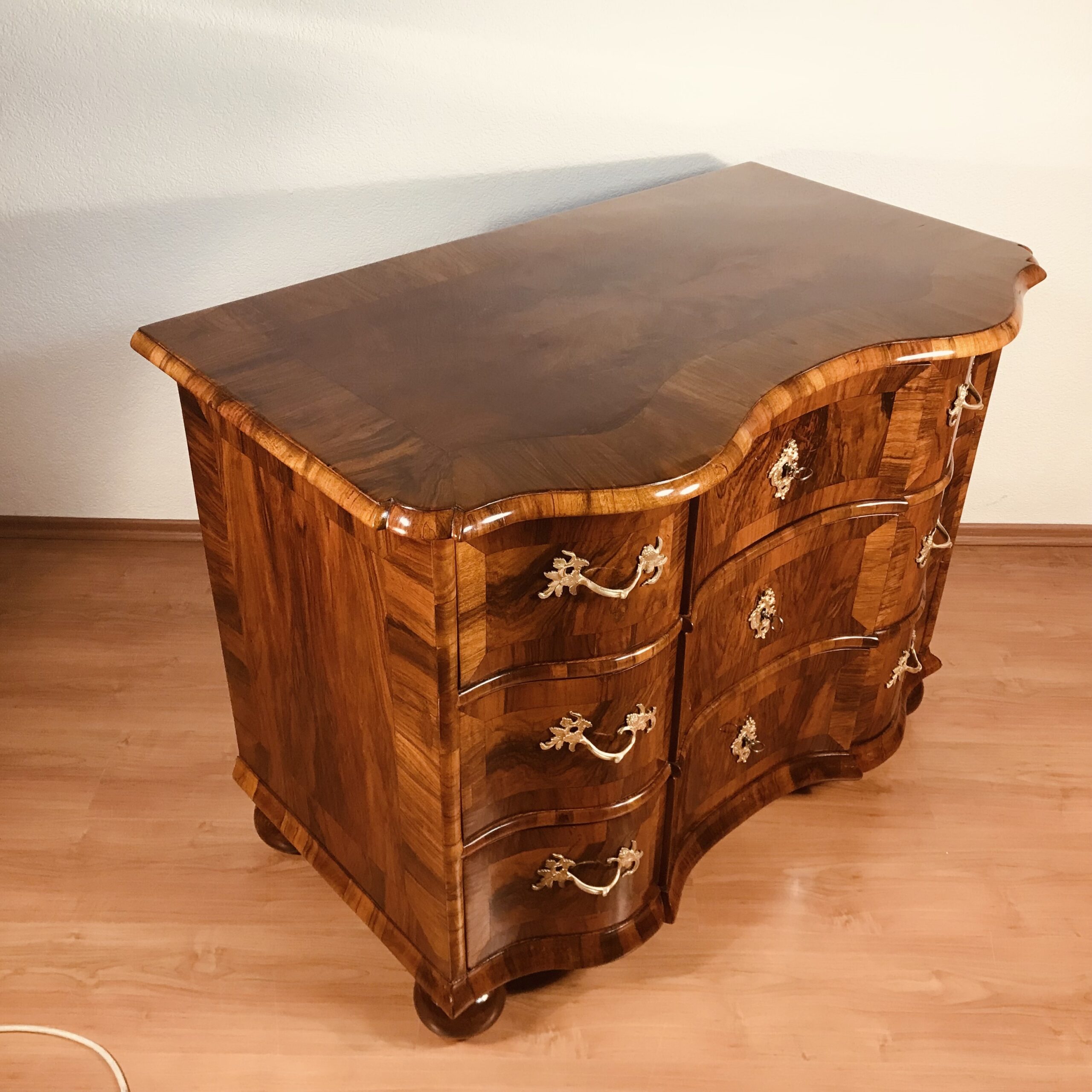 German Baroque Chest of Drawers Walnut, Germany 1750 - Image 2