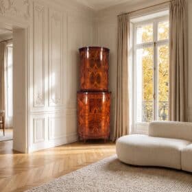 Antique Louis XVI Corner Cabinet, Germany 1780