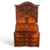 18th Century Baroque Walnut Bureau Cabinet with Figured Veneers- Styylish