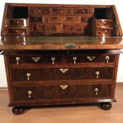 Antique Baroque Marquetry Slant-Front Secretary Desk, 18th Century - Image 3