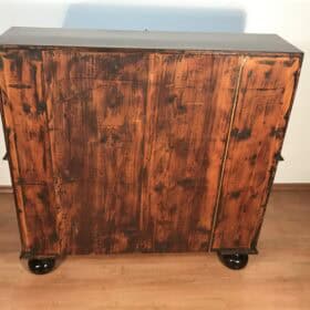 Antique Baroque Marquetry Slant-Front Secretary Desk, 18th Century