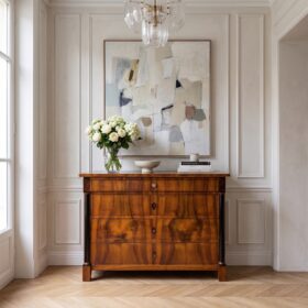German Biedermeier Walnut Dresser, 1820