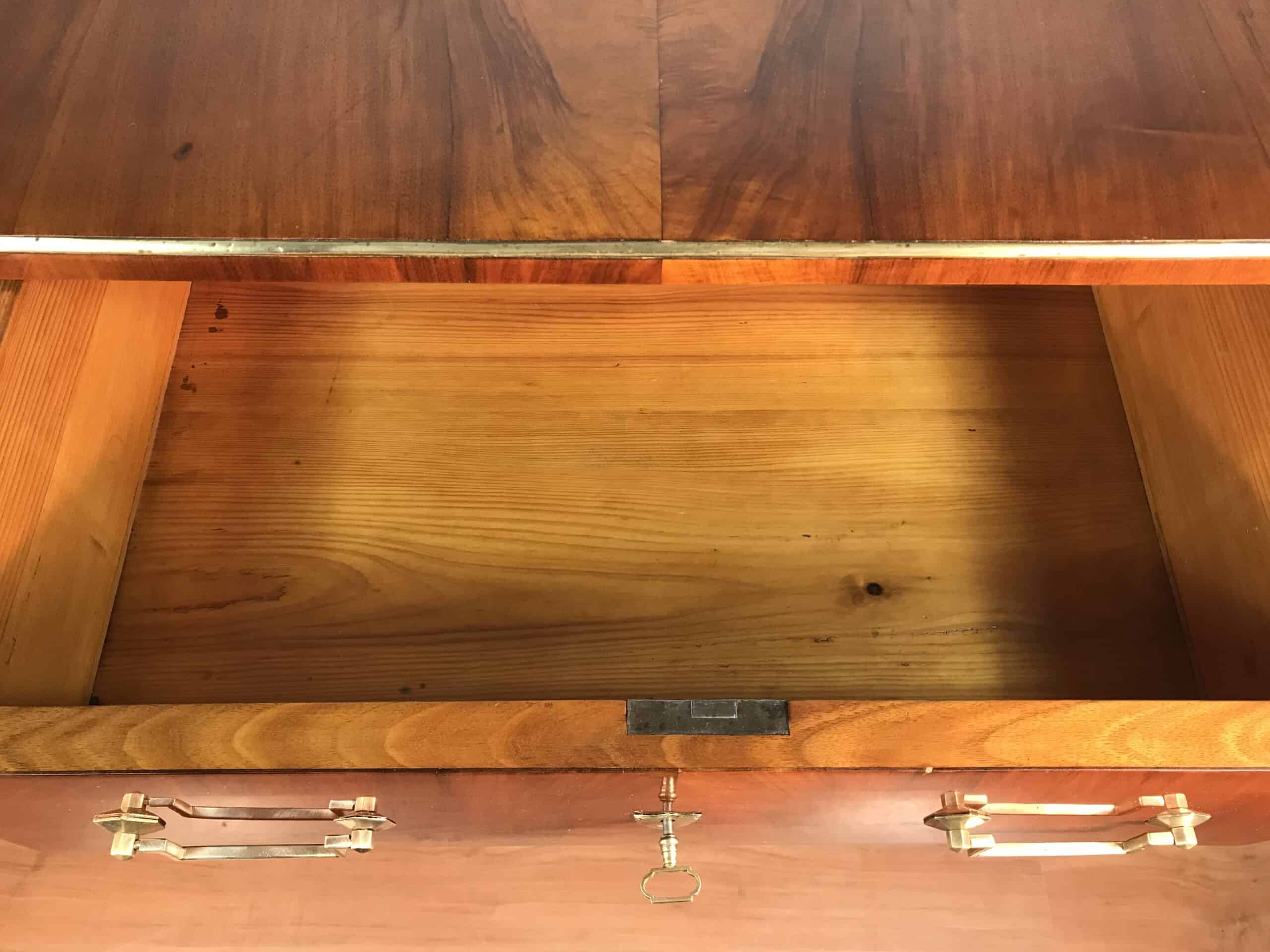 Antique Biedermeier Walnut Chest of Drawers, circa 1820 - Image 7
