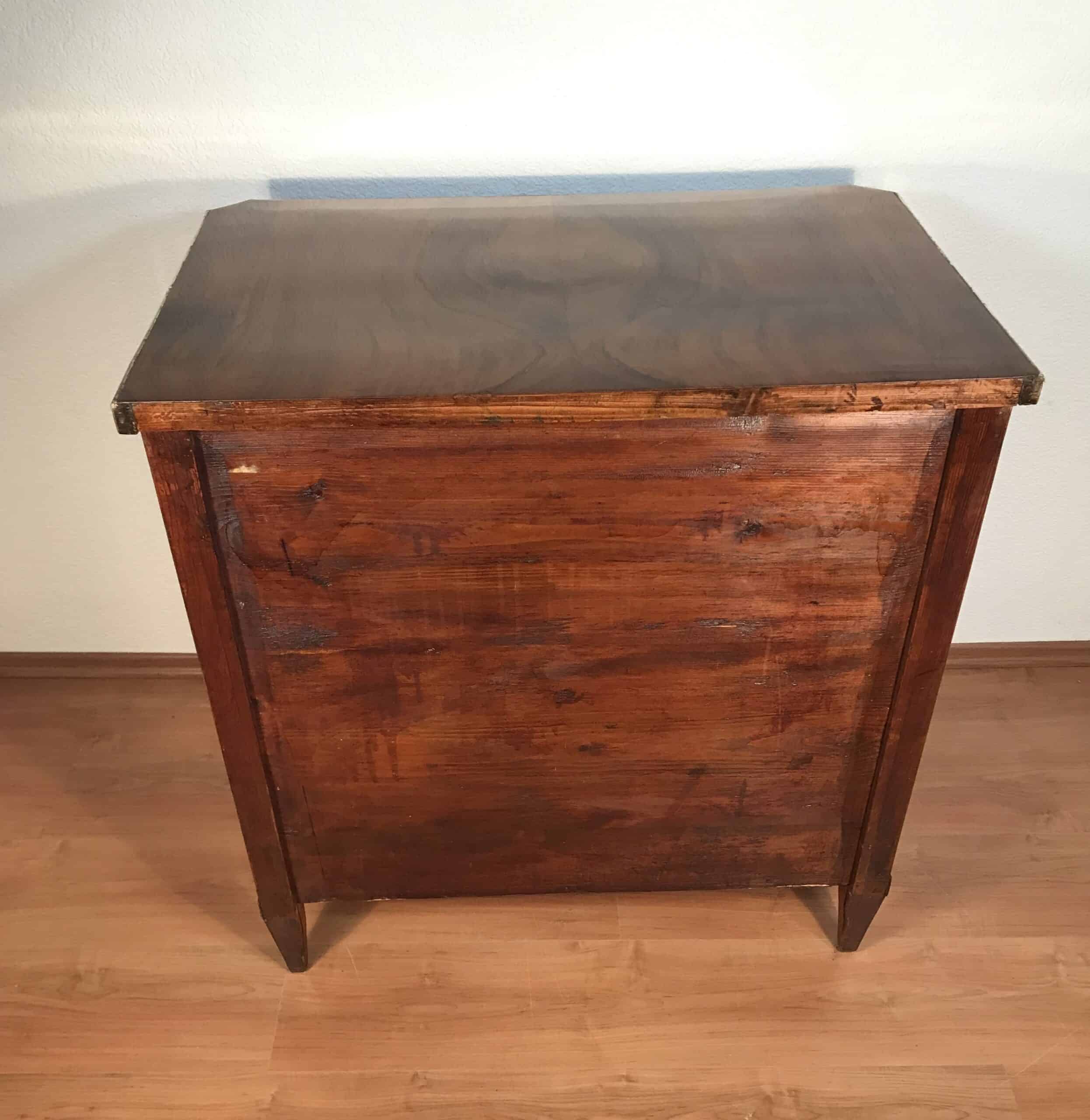 Antique Biedermeier Walnut Chest of Drawers, circa 1820 - Image 3