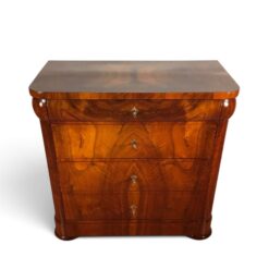 Antique Biedermeier Walnut Chest of Drawers, circa 1820 - Image 3