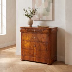 Alternative view of Antique Biedermeier Walnut Chest of Drawers, circa 1820