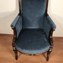Antique Empire Mahogany Bergère, France 1800 - Image 6