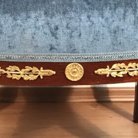 Antique Empire Mahogany Bergère, France 1800