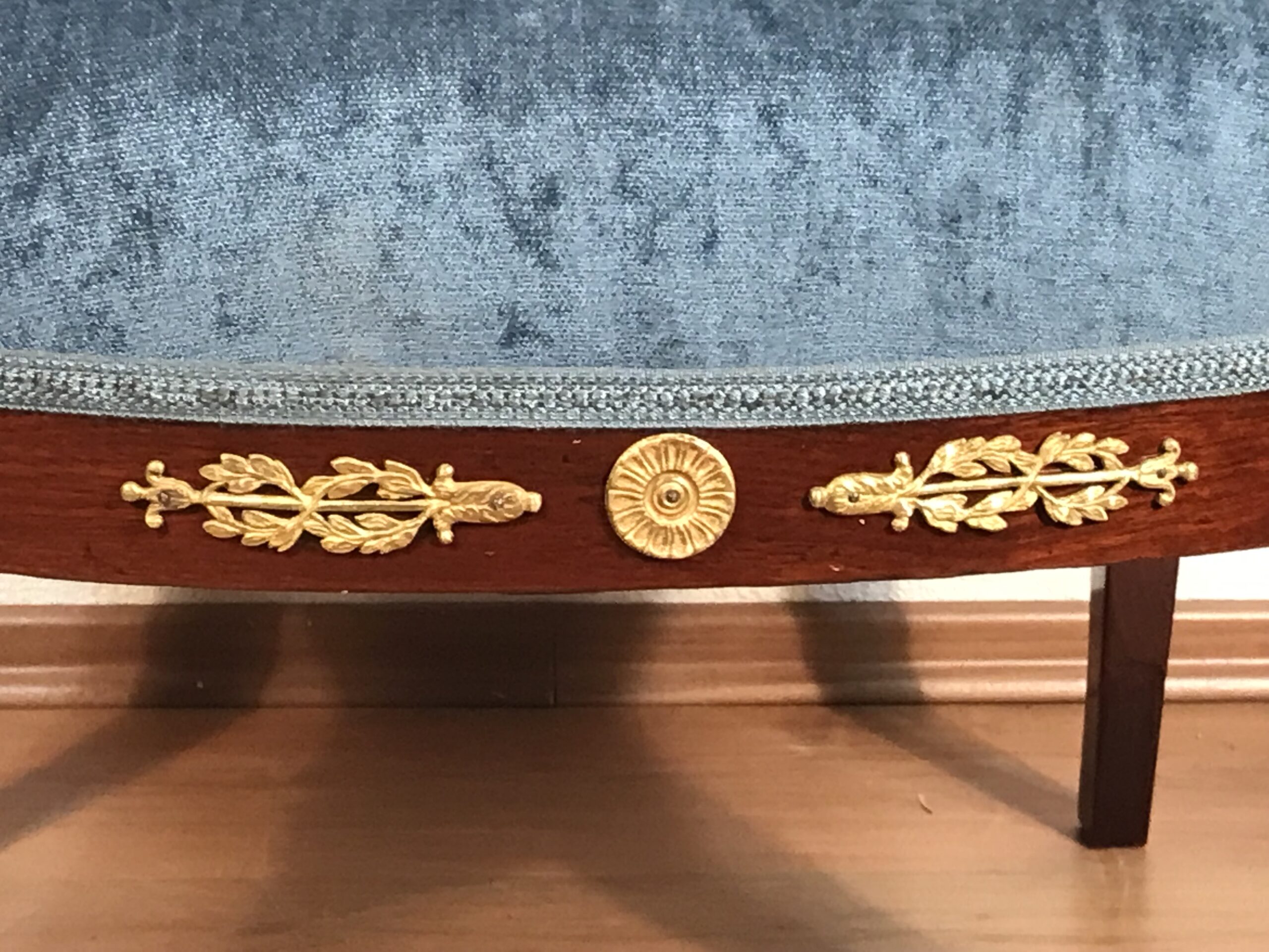 Antique Empire Mahogany Bergère, France 1800 - Image 3