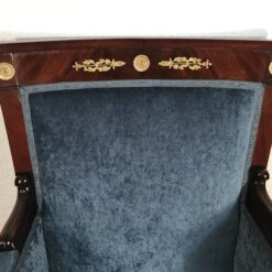 Alternative view of Antique Empire Mahogany Bergère, France 1800