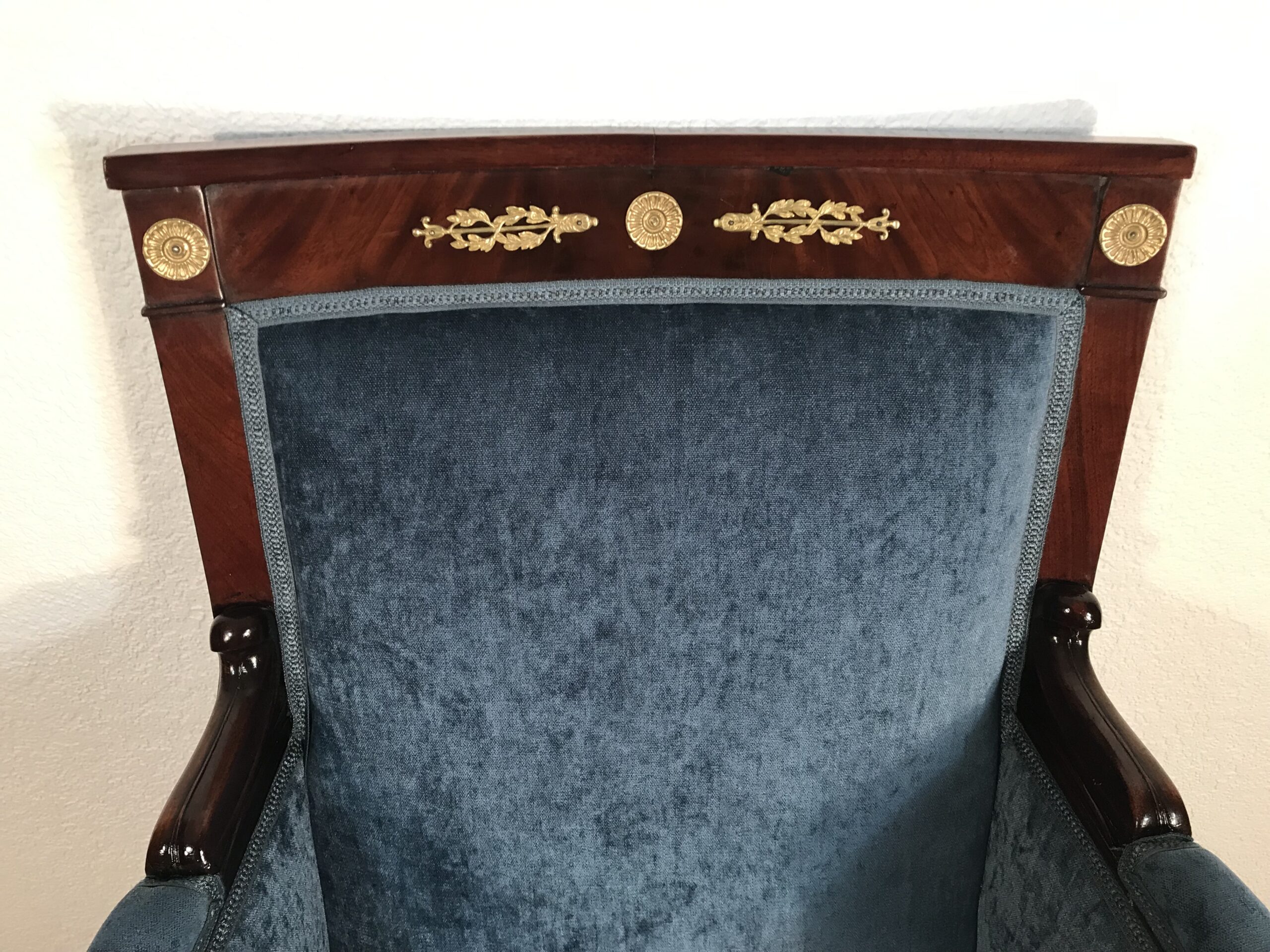 Antique Empire Mahogany Bergère, France 1800 - Image 2