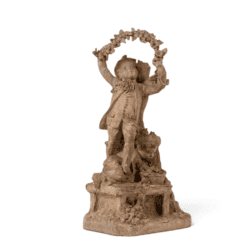 French Rocaille Terracotta Sculpture of Two Children - Styylish