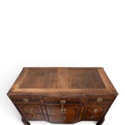 18th Century French Transition Marquetry Chest of Drawers with Marble Top- top view without marble top- Styylish
