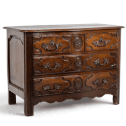 Louis XIV Parisian Walnut Chest of Drawers by H. Jorant - Styylish
