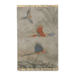 Contemporary French Hand-Painted Parrot Canvas - Styylish