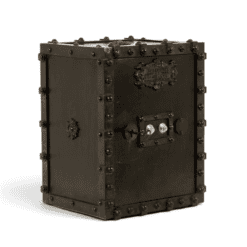 Antique Bauche Metal Travel Safe - Styylish